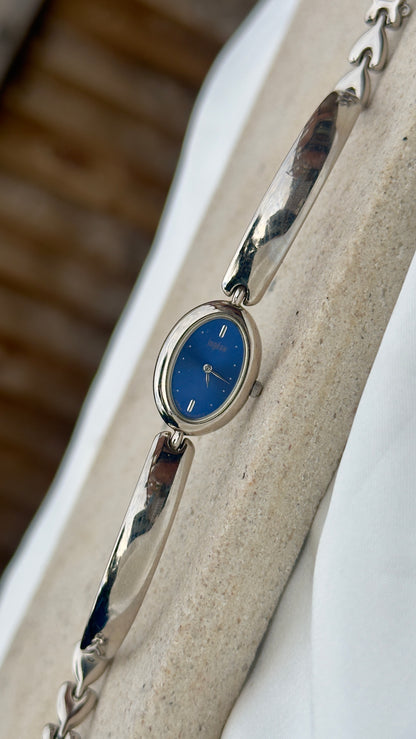 Seiko Alba Vintage Watch 1995 - Oval face, blue dial