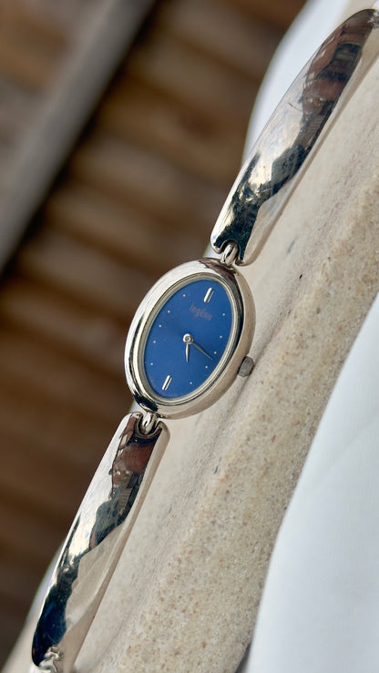 Seiko Alba Vintage Watch 1995 - Oval face, blue dial