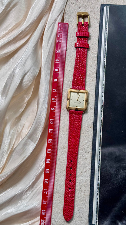 Nina Ricci vintage watch - Bespoke ostrich leg leather