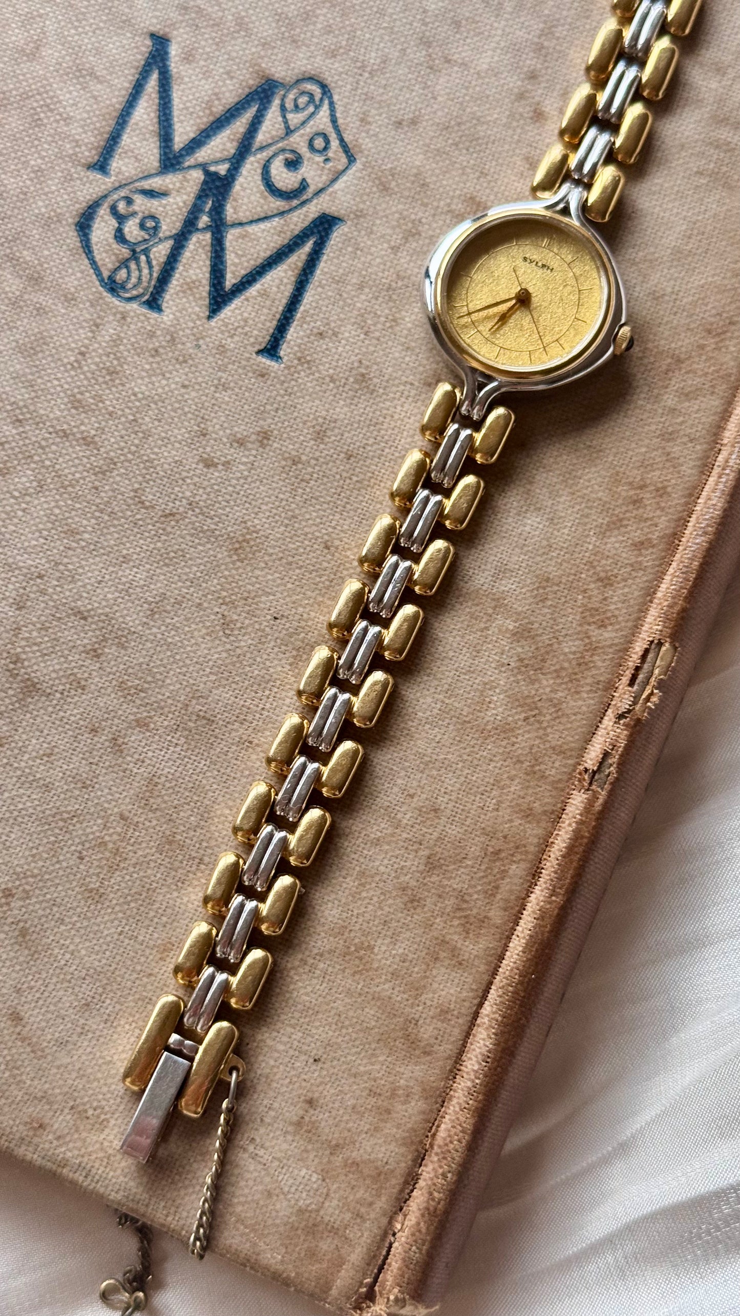 1997 Vintage Citizen Sylph Watch - Palladium and gold plated