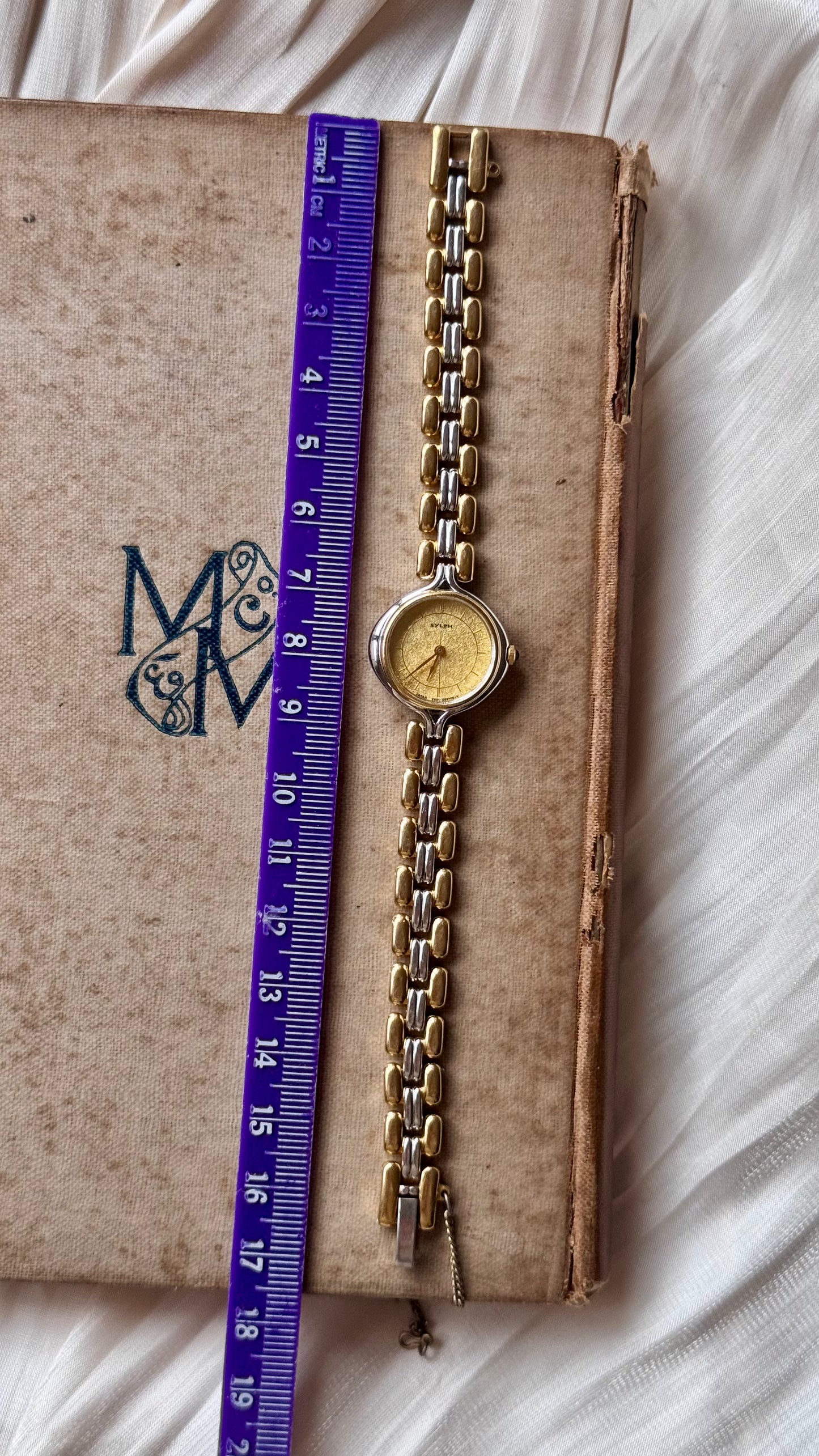 1997 Vintage Citizen Sylph Watch - Palladium and gold plated