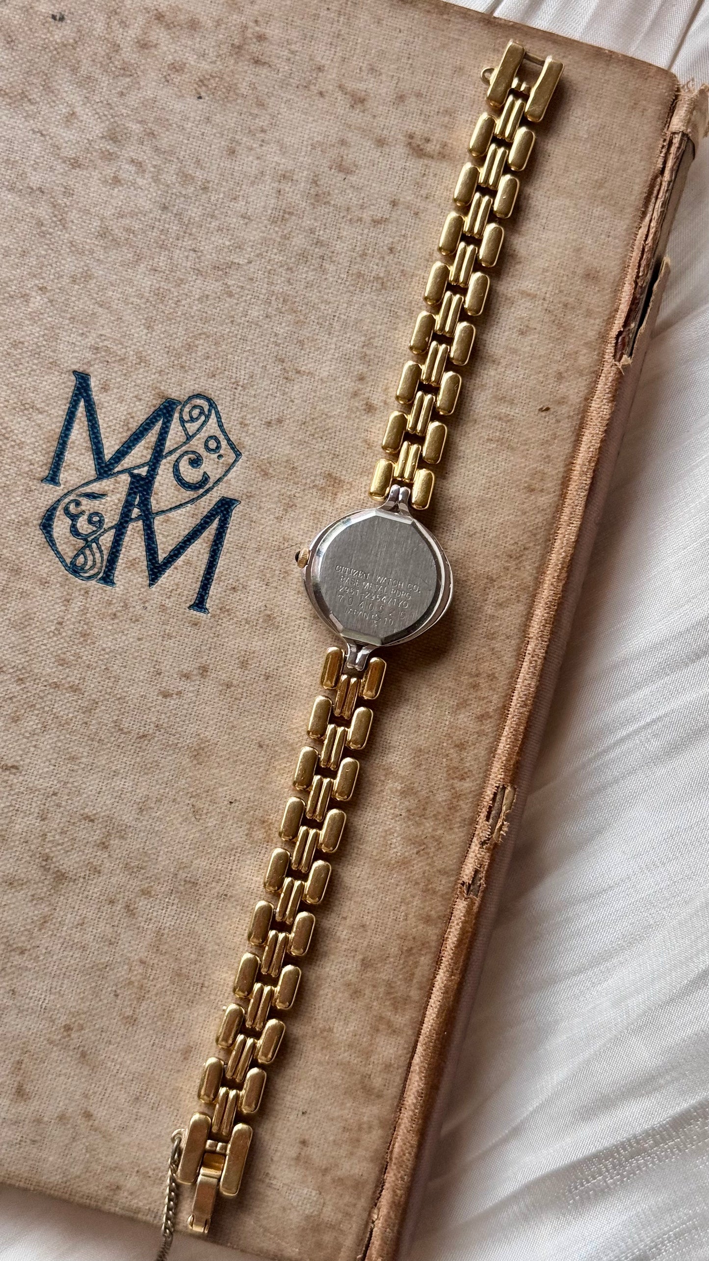 1997 Vintage Citizen Sylph Watch - Palladium and gold plated