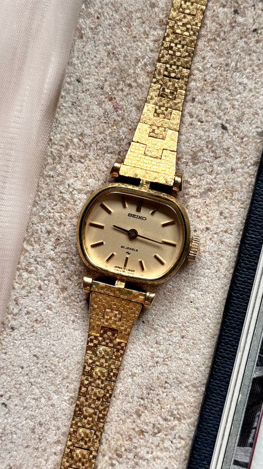 Seiko vintage watch - 18k gold plated 1976