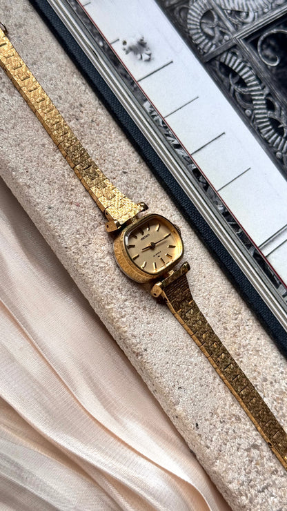 Seiko vintage watch - 18k gold plated 1976