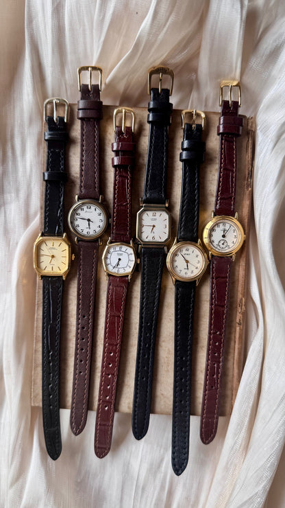 Vintage Watch Collection by Seiko & Citizen - Leather edition