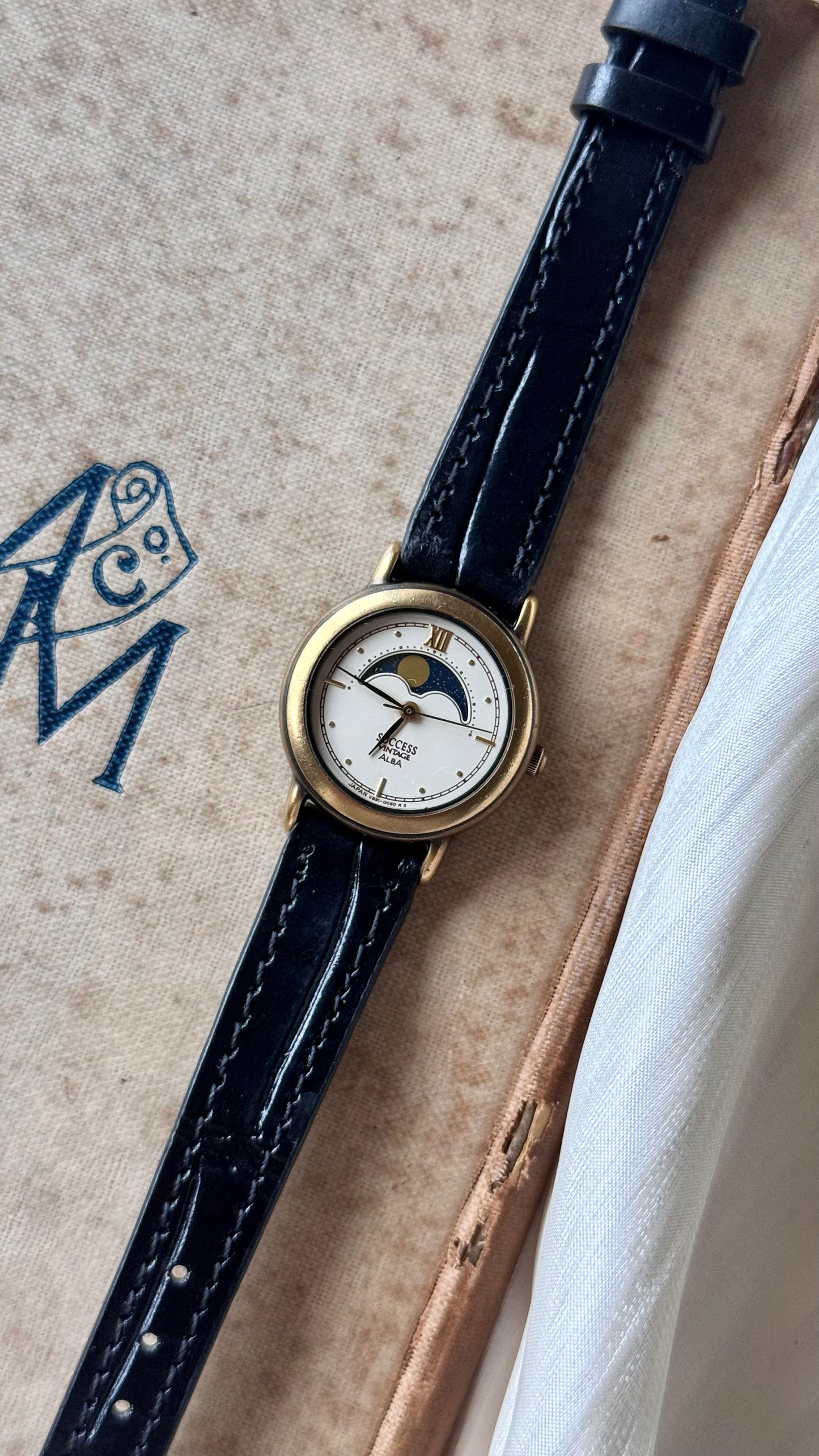 Super Rare Vintage Seiko Alba Watch- Moon Calendar