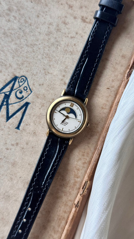 Super Rare Vintage Seiko Alba Watch- Moon Calendar