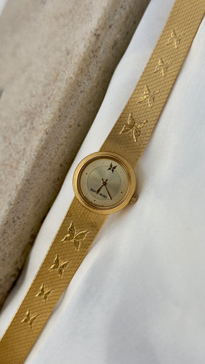 1983 Hanae Mori Seiko vintage watch - Butterfly