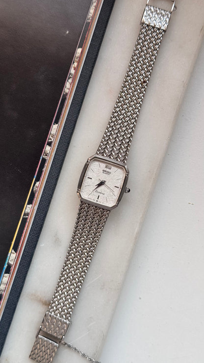 Seiko 1998 vintage watch - white gold plated