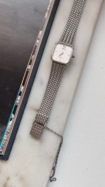 Seiko 1998 vintage watch - white gold plated