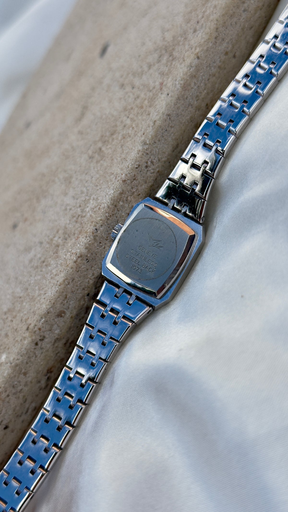 1970s Camy Geneve Manual Wind Swiss Watch, White Gold Plated