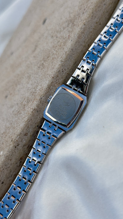 1970s Camy Geneve Manual Wind Swiss Watch, White Gold Plated