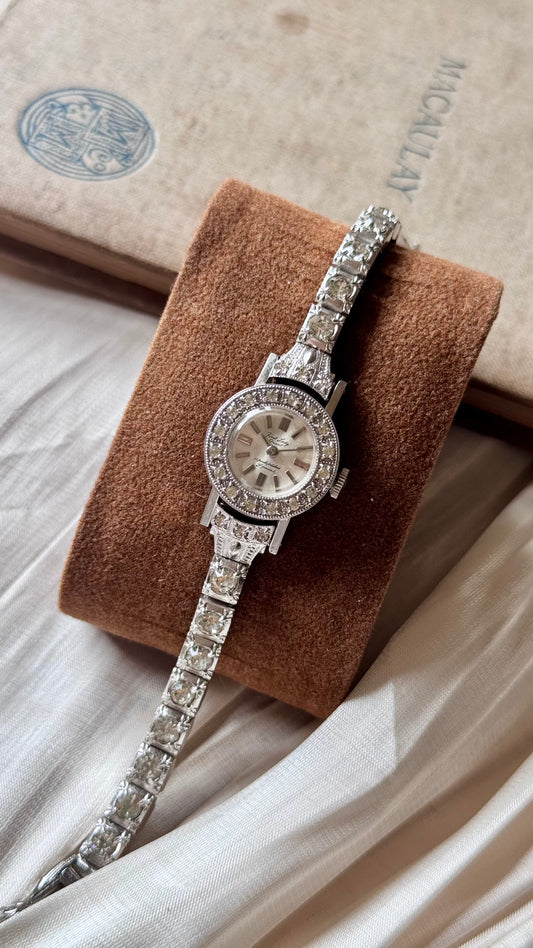 Super Rare 1960s Orient First Lady vintage watch - Rhodium plated