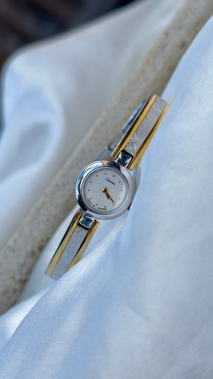Carina by ORIENT vintage watch - open bangle style