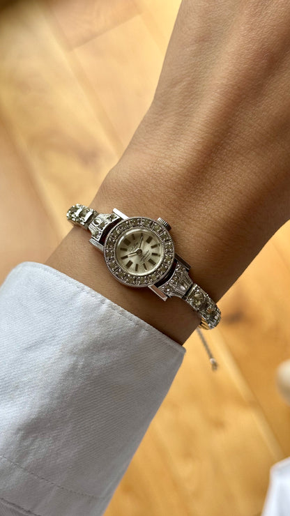 Super Rare 1960s Orient First Lady vintage watch - Rhodium plated