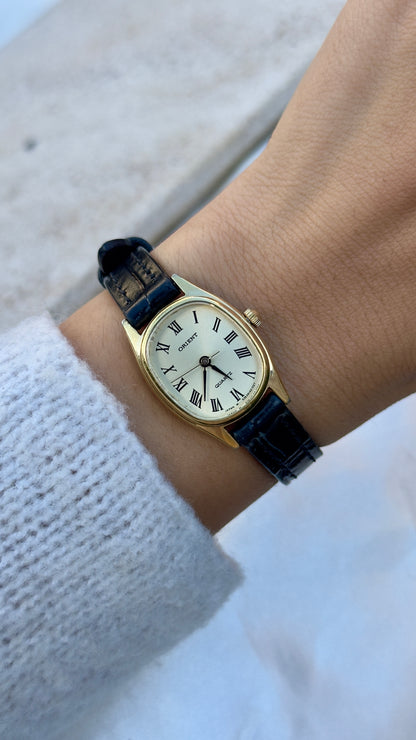 ORIENT Roman numerals Vintage Watch 1980s