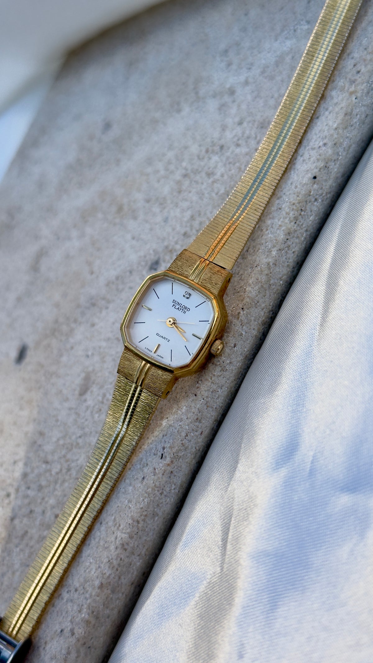Vintage Seiko Sunlord Playth Watch 1990s, gold plated, mint condition