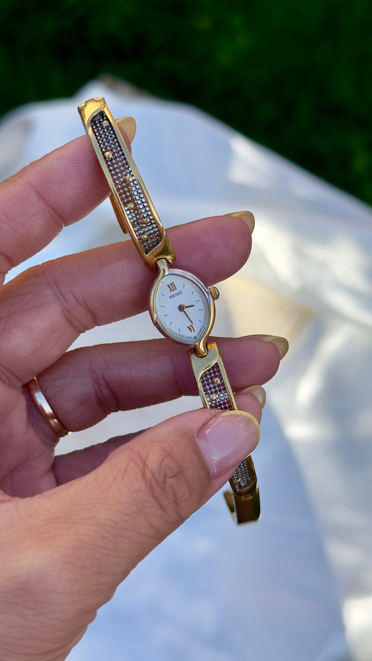 1997 Seiko vintage watch - open bangle