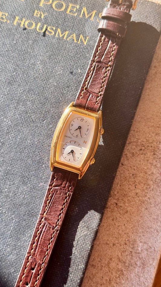 Seiko Neue Dual time Vintage Watch