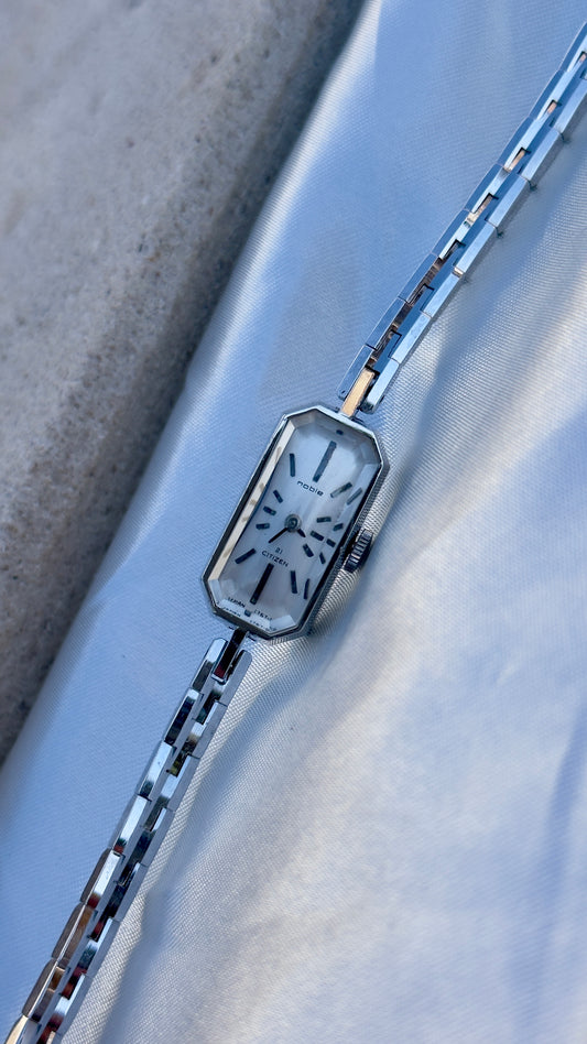 1960s Citizen Noble Manual Wind Watch, Platinum Filled