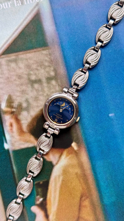 Carib Seiko Alba vintage watch - Moon calendar