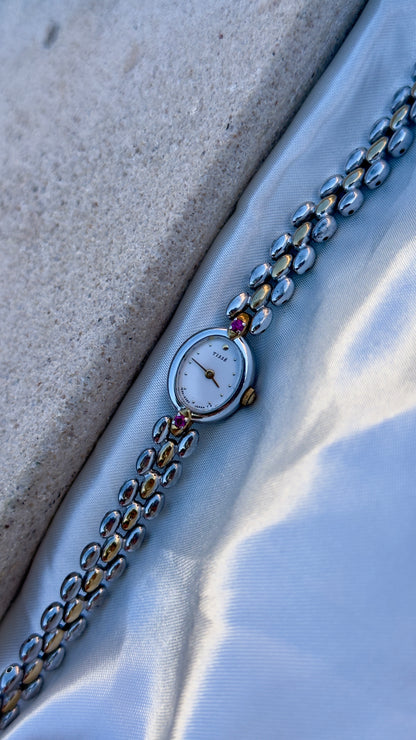 Vintage Seiko Rubies Two-toned Watch 1991