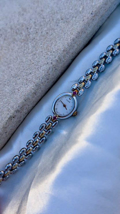 Vintage Seiko Rubies Two-toned Watch 1991