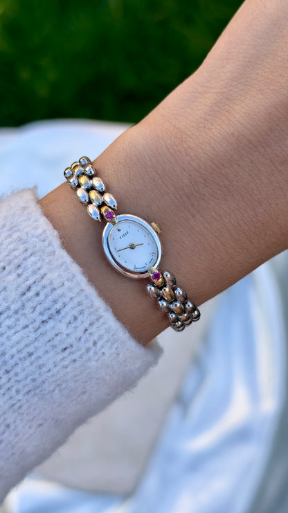 Vintage Seiko Rubies Two-toned Watch 1991
