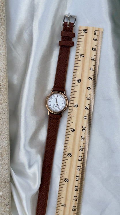 Vintage Seiko Avenue Sub second 1997 Watch - Gold Plated Case, Genuine Leather
