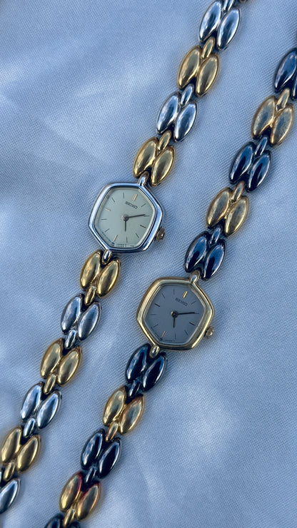 Vintage Seiko Hexagon Art Deco Watches 1995 - Sold separately