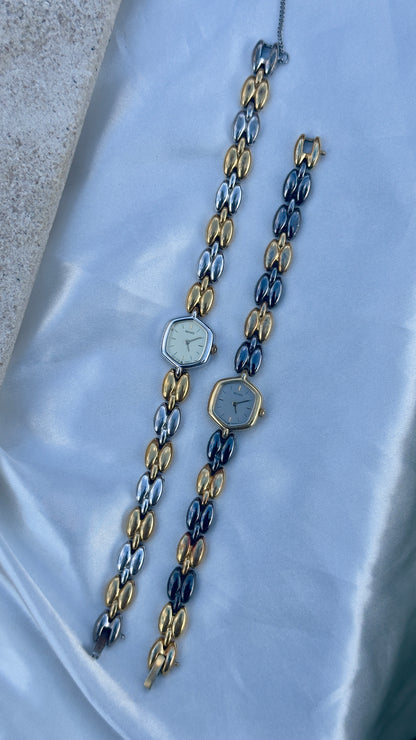 Vintage Seiko Hexagon Art Deco Watches 1995 - Sold separately