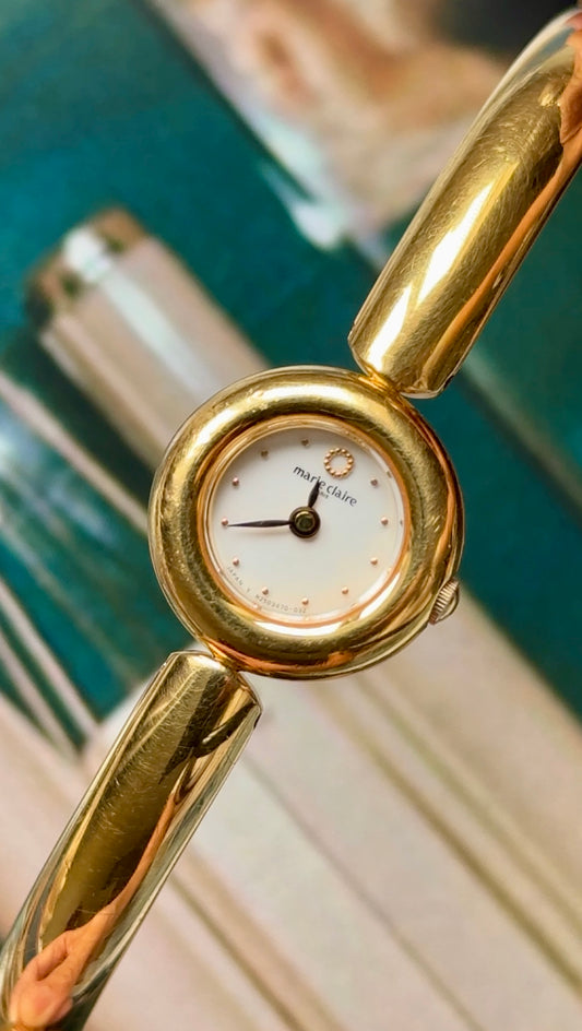 Marie Claire vintage watch - 18ct Gold Plated