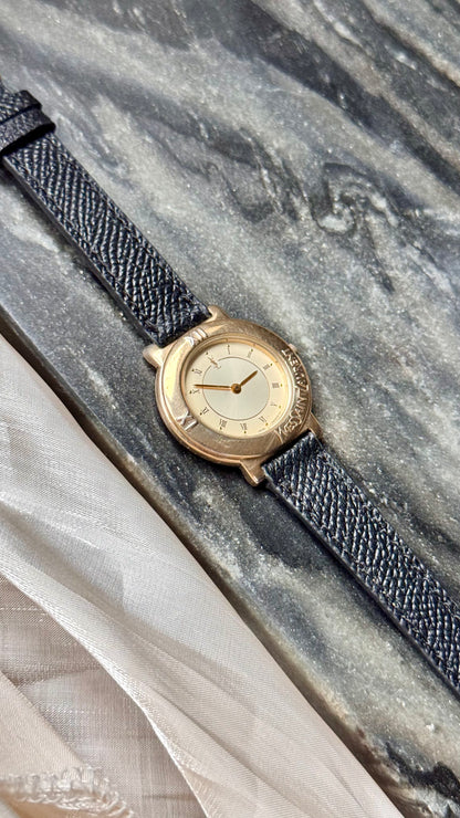 Yves Saint Laurent vintage watch (YSL) 1990s - Bespoke genuine leather
