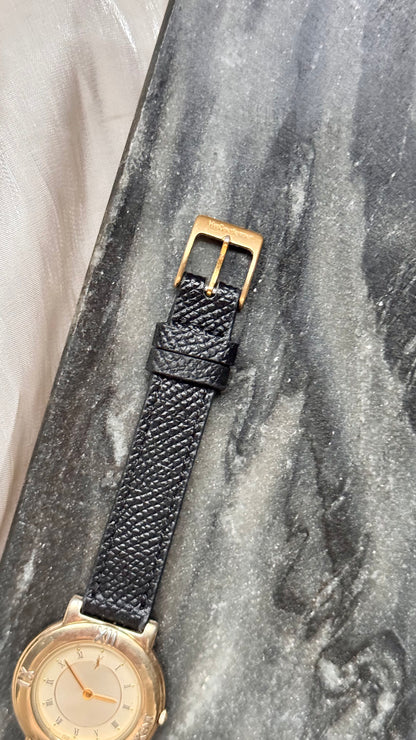 Yves Saint Laurent vintage watch (YSL) 1990s - Bespoke genuine leather