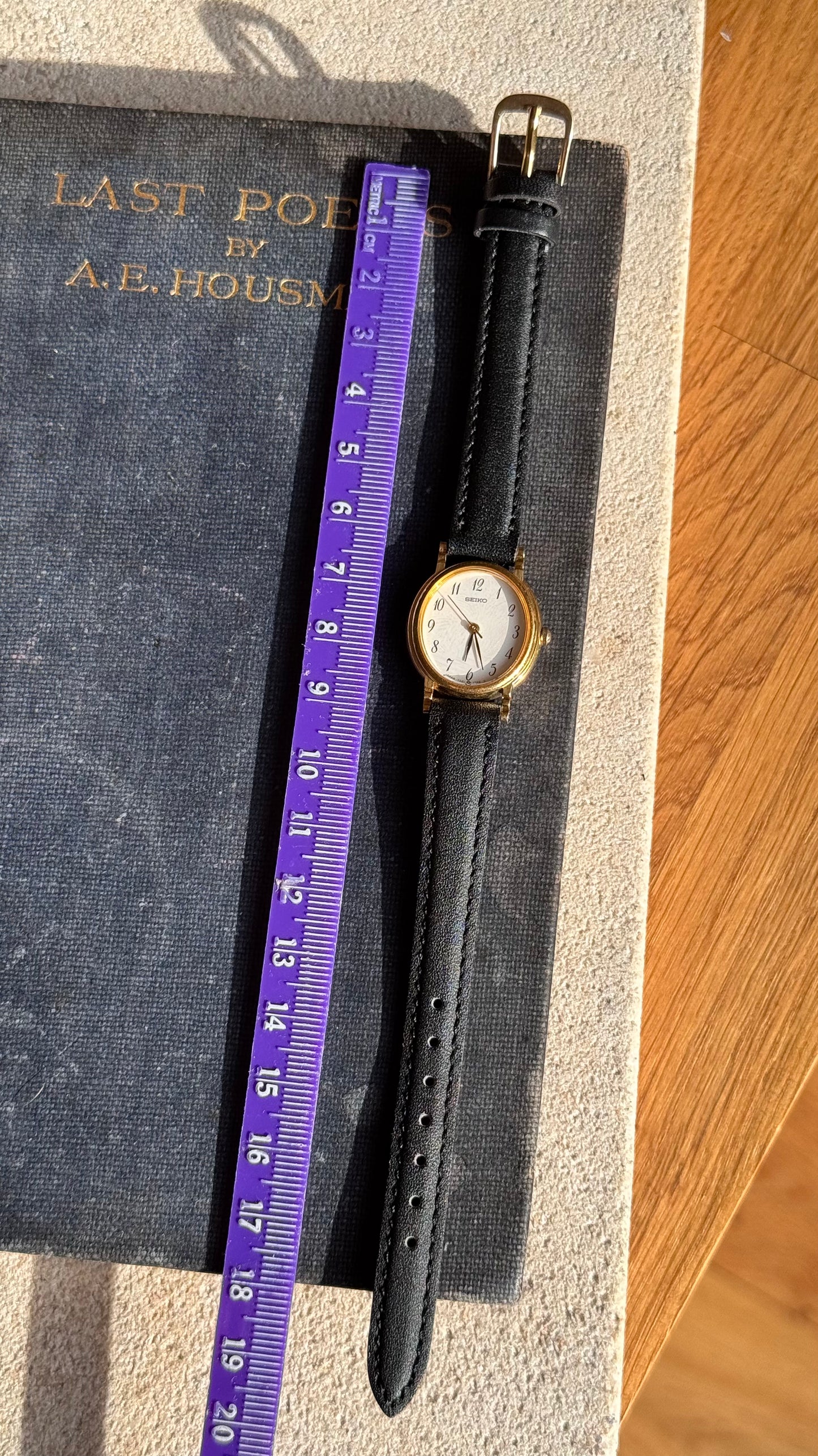 Classic Seiko Stepped Case Vintage Watch 1990 - Gold Plated
