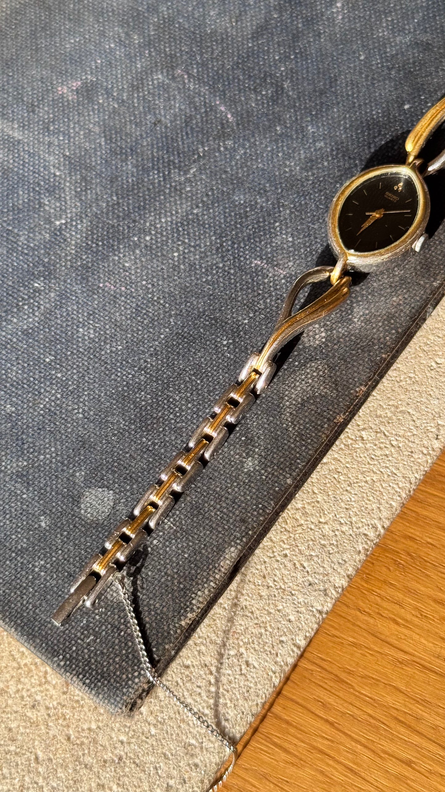 Super rare Marquise Dial Seiko Watch 1992 - Gold and palladium plated