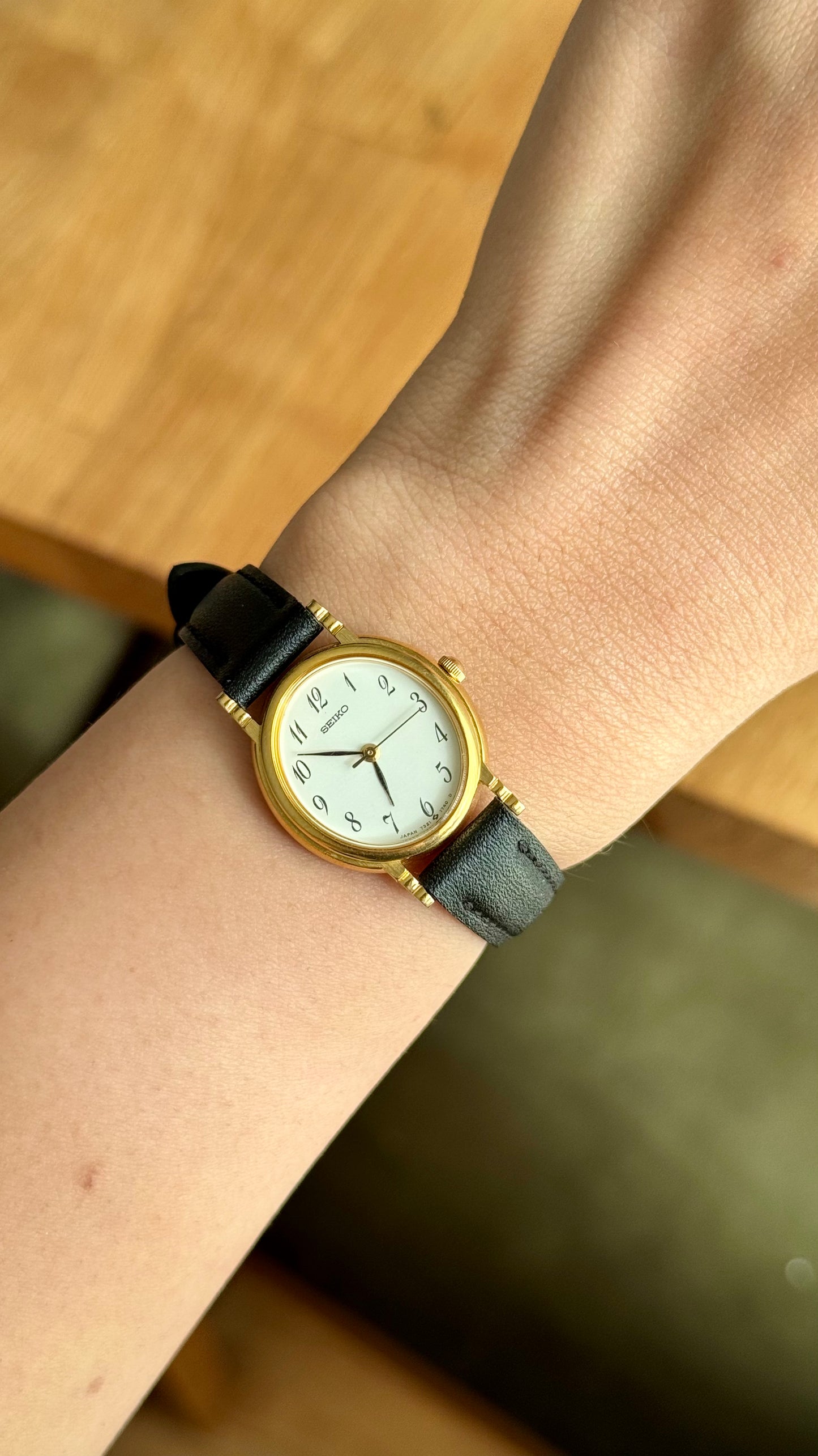 Classic Seiko Stepped Case Vintage Watch 1990 - Gold Plated