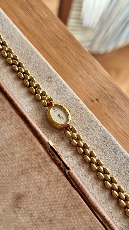Vintage Seiko Rubies Watch - 18k Gold Plated
