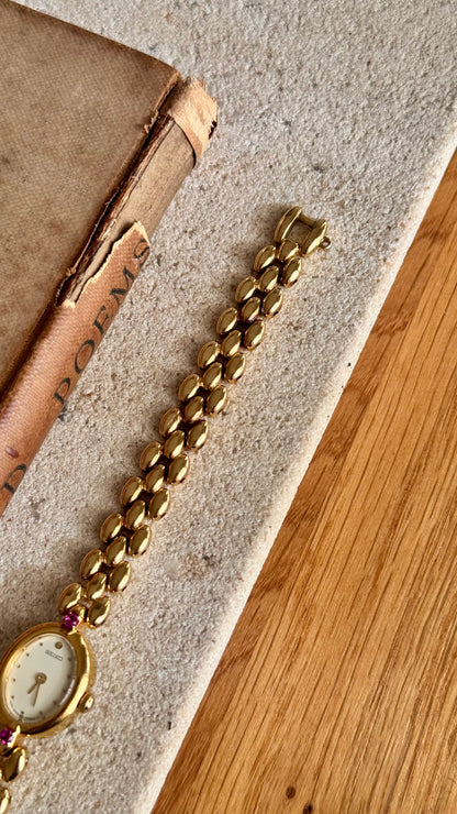 Vintage Seiko Rubies Watch - 18k Gold Plated