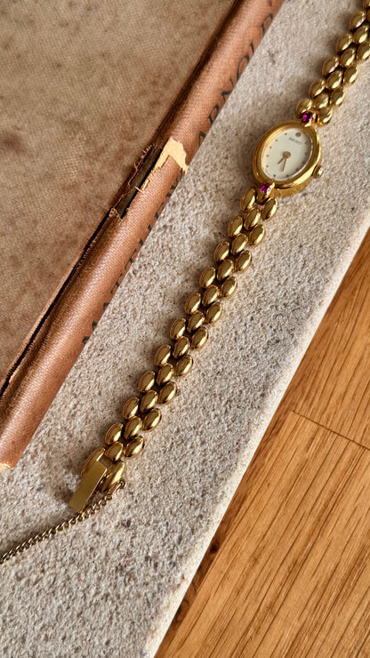 Vintage Seiko Rubies Watch - 18k Gold Plated