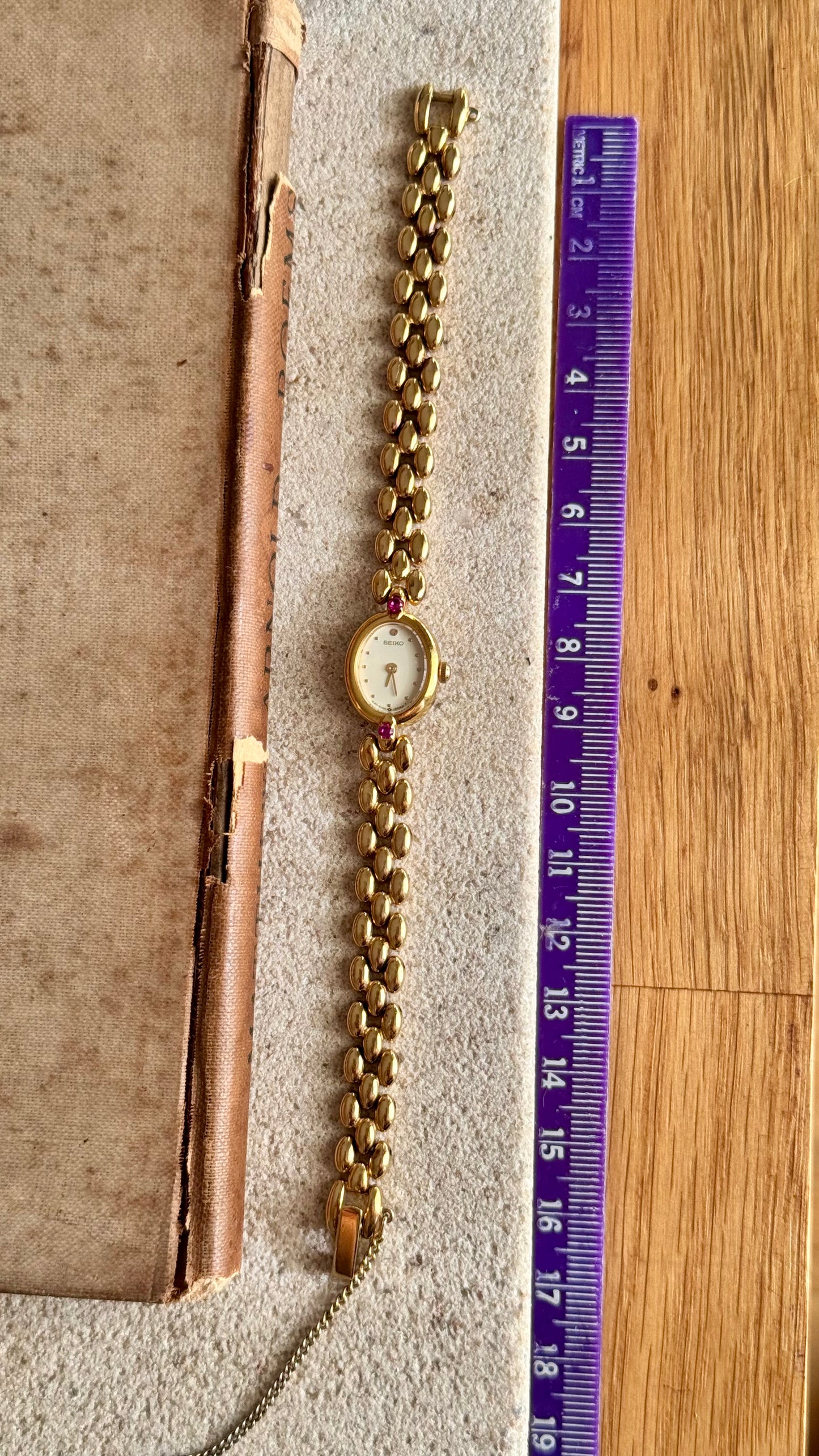 Vintage Seiko Rubies Watch - 18k Gold Plated