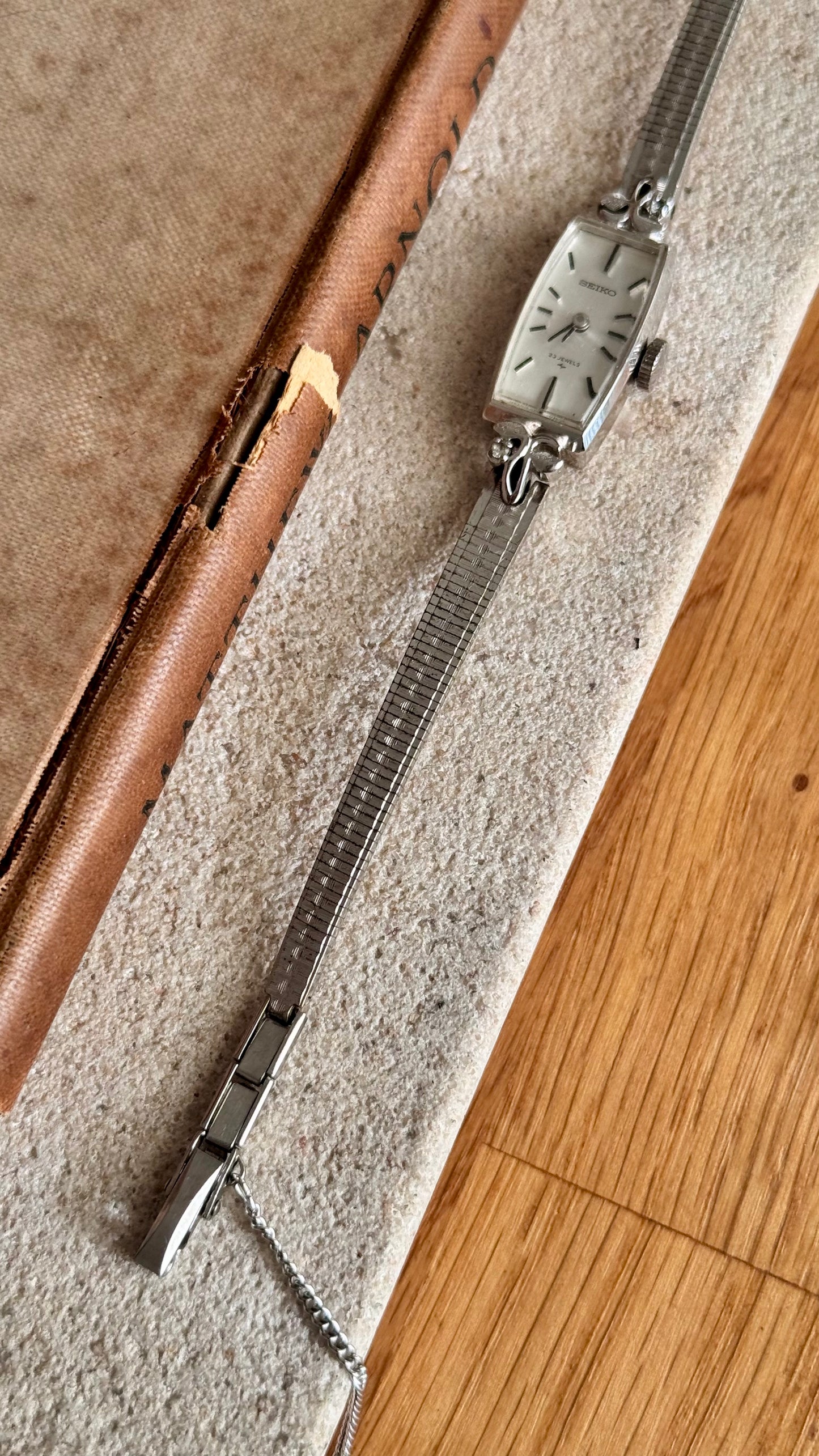 Super Rare 1960s Seiko vintage watch - white gold plated