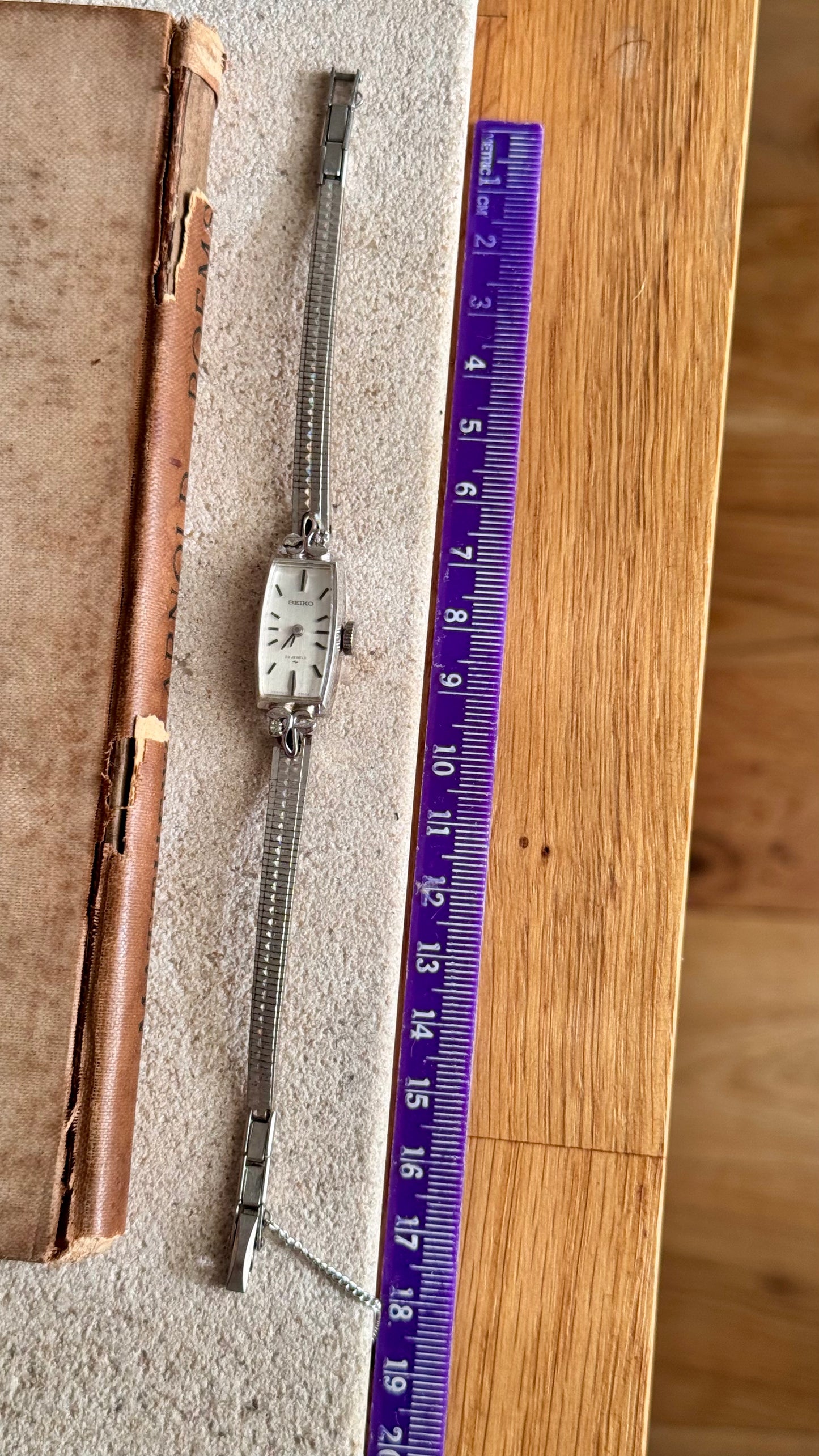 Super Rare 1960s Seiko vintage watch - white gold plated