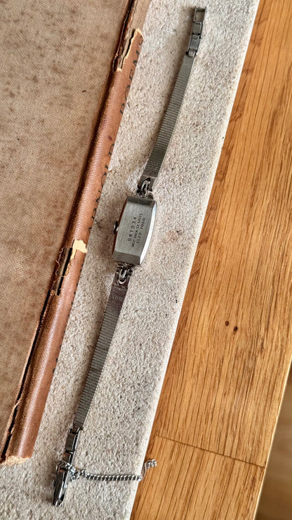 Super Rare 1960s Seiko vintage watch - white gold plated
