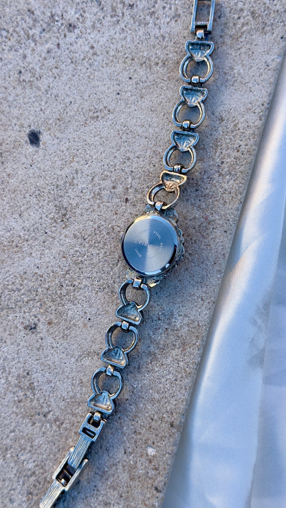 Art Deco Peek-a-boo watch - Marcasite