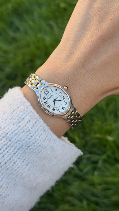 Classic Seiko Oval Vintage Watch 1997