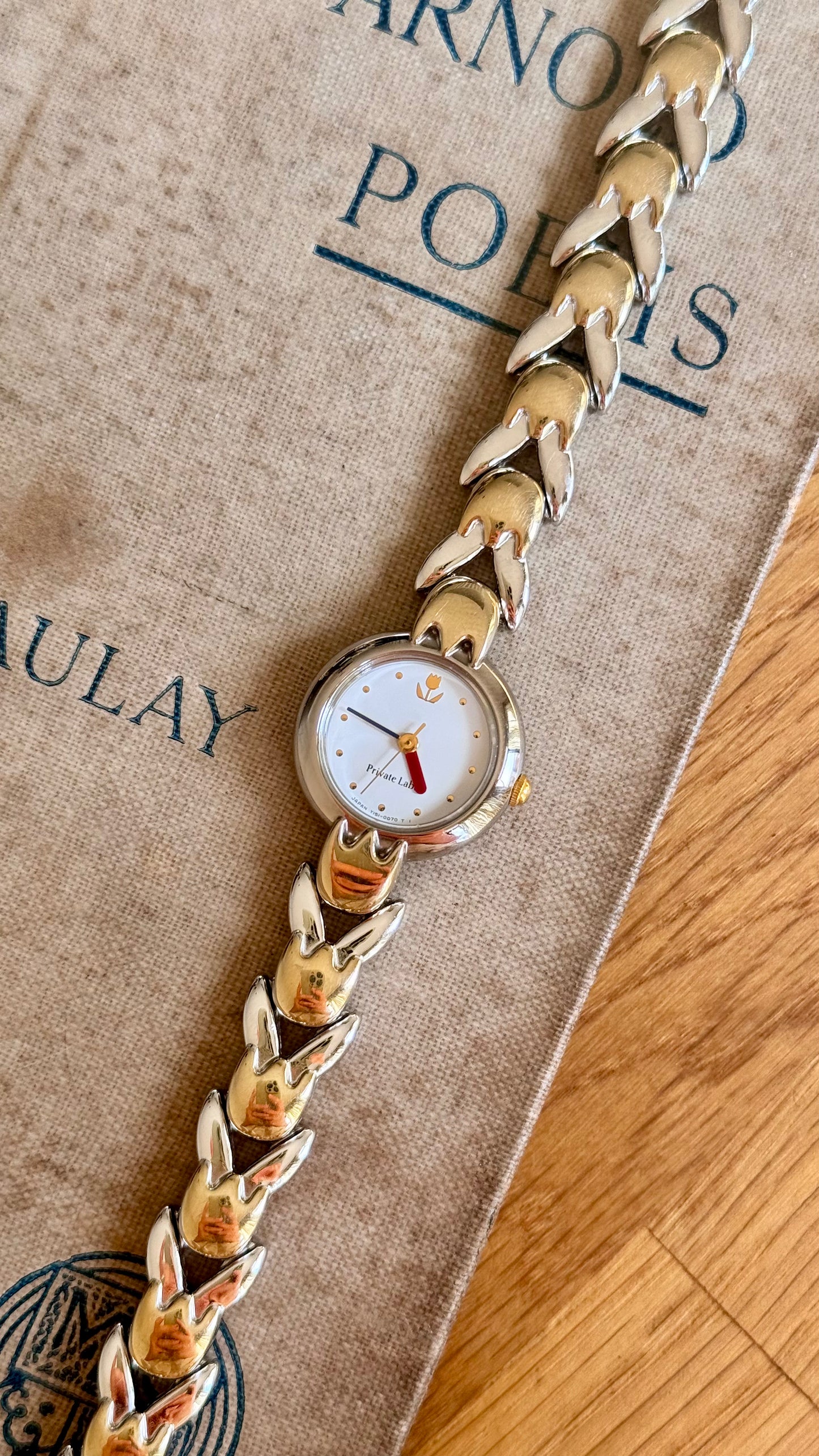 Private Label Vintage Watch - Tulips bracelet, near mint condition