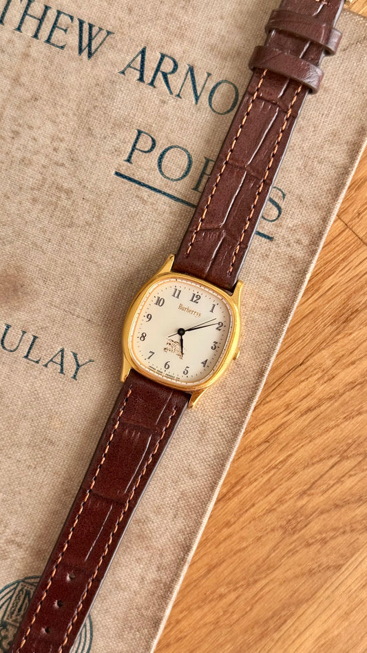 Burberrys Vintage Watch 1980s - Bespoke genuine leather