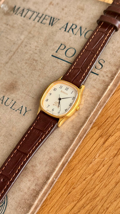 Burberrys Vintage Watch 1980s - Bespoke genuine leather