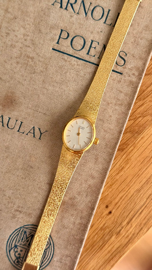 Classic Citizen Vintage Watch - 18ct Gold Plated, Near Mint